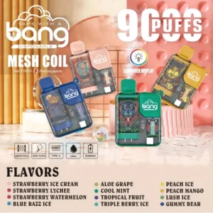 Quality Assured BANG Pyne 9000 Puffs Disposable Vape Wholesale 0% 2% 3% 5% Nicotine Bulk Buy 1