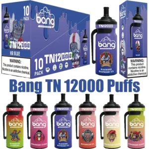 Bang TN 12000 Puffs Disposable Electronic Cigarettes Bulk Buy 12k 0% 2% 3% 5% 20ml Prefilled Pod Mesh Coil 600mAh Battery 1