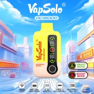 Vapsolo 18000 Puffs Disposable Wholesale Price Disposable Vape 28ML Oil E-Cigarette 650mAh Rechargeable Battery Mesh Coil 3