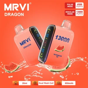 100 Original Mrvi Dragon 13000 Puffs Vaping 20ml E Liquid Dual Mesh Coil Wholesale Disposable Vape 7