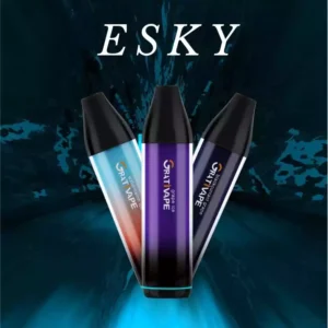 Hot Selling Grativape Esky 5500 Puffs Disposable Vape Pen 2% Nicotine Wholesale Support Rechargeable 1