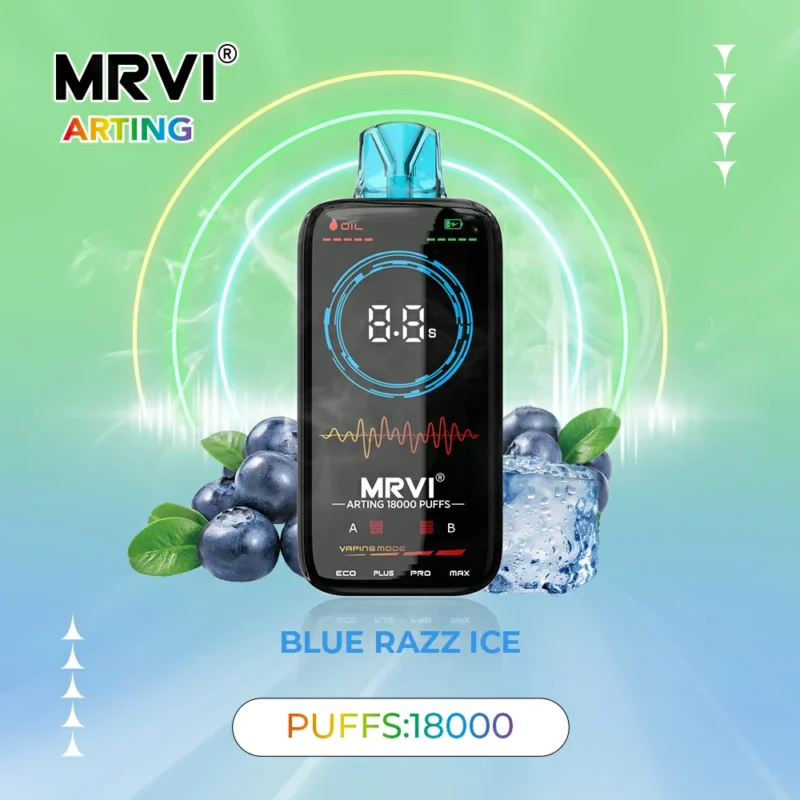 Newest Hot MRVI Arting 18000 Puffs 26ml 600mAh Battery 2 5 Nicotine Dual Mesh Coil Wholesale Disposable Vape Pen With Full Display Screen 2