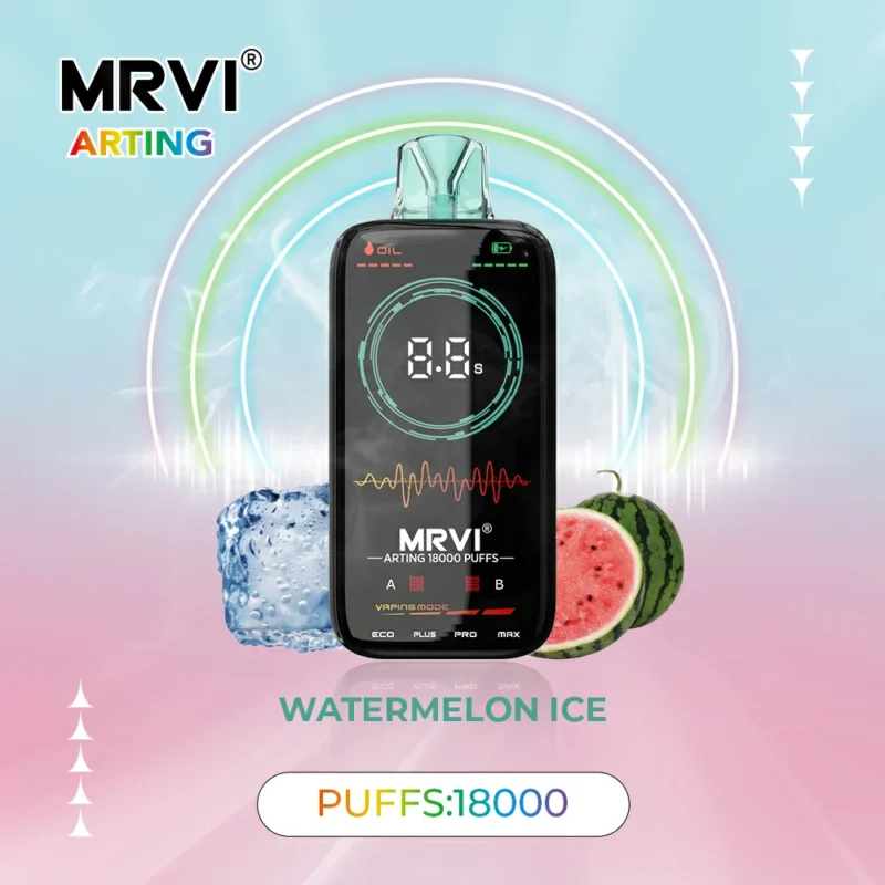 Newest Hot MRVI Arting 18000 Puffs 26ml 600mAh Battery 2 5 Nicotine Dual Mesh Coil Wholesale Disposable Vape Pen With Full Display Screen 5