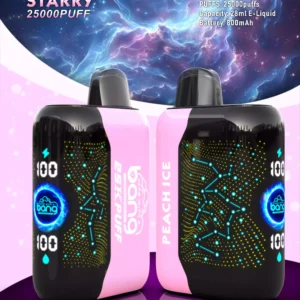 Bang Starry 25000 Puffs Rechargeable Disposable Vape Wholesale 0% 2% 3% 5% Nicotine 28ml Bulk Buy Disposable Electronic Cigarettes Rich Taste Profile 1